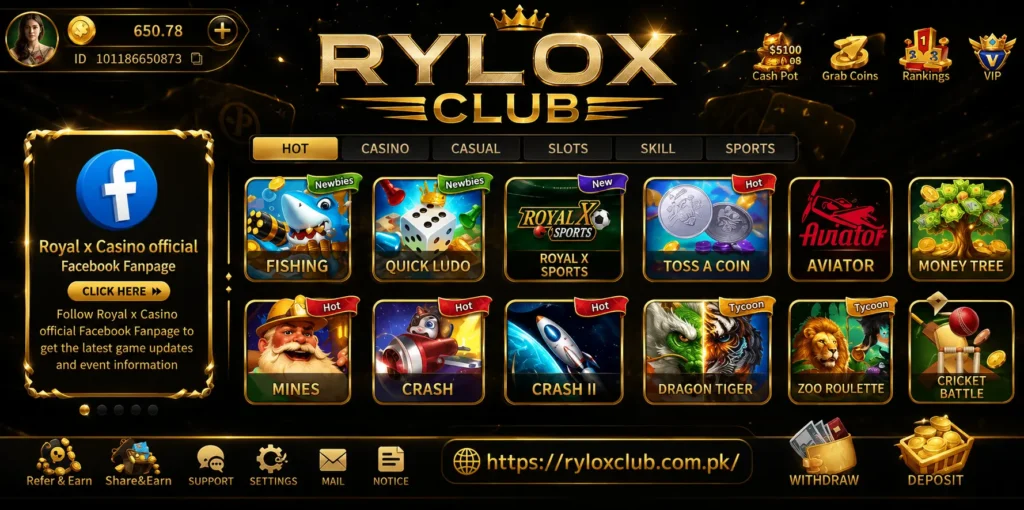 Rylox Club game